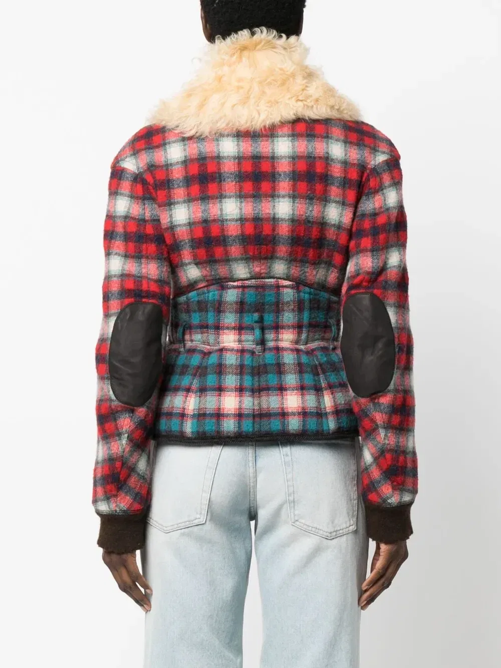 Фланелевая куртка с меховым ворником Dsquared2, красный — фото 4