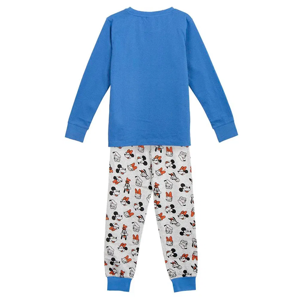 Детская пижама для девочек с принтом Single Jersey Mickey Long Sleeve Pyjamas Disney, Blue — фото 2