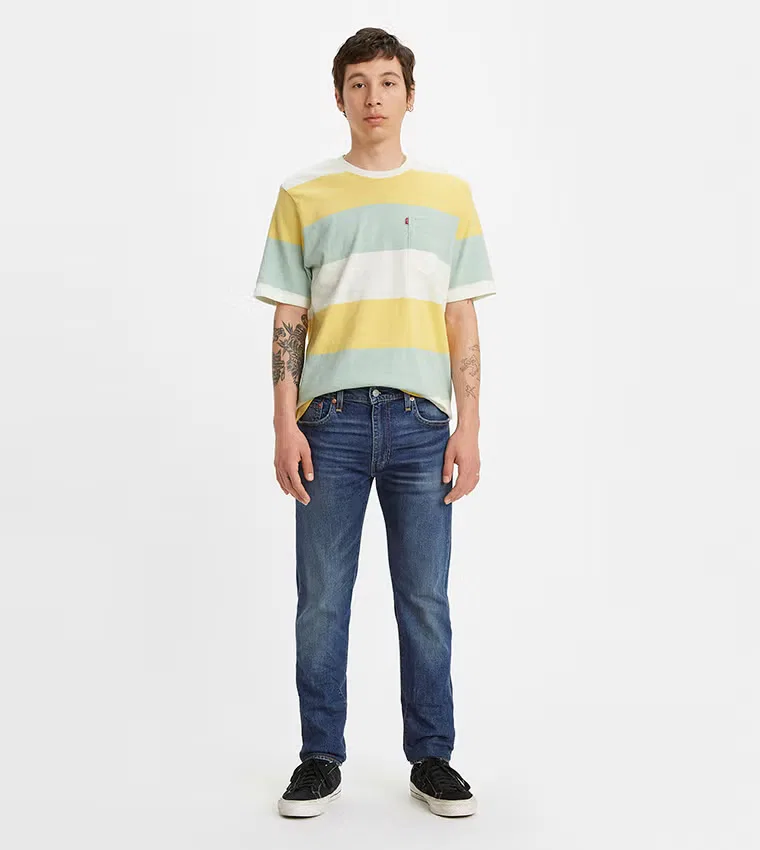 Джинсы зауженные с эффектом потертости 512 Slim Taper Levi'S, темно-синий