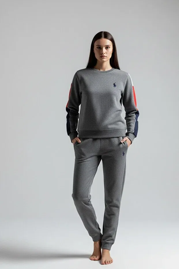 Женский комплект пижамы с длинным рукавом U.S. Polo Assn., Anthracite