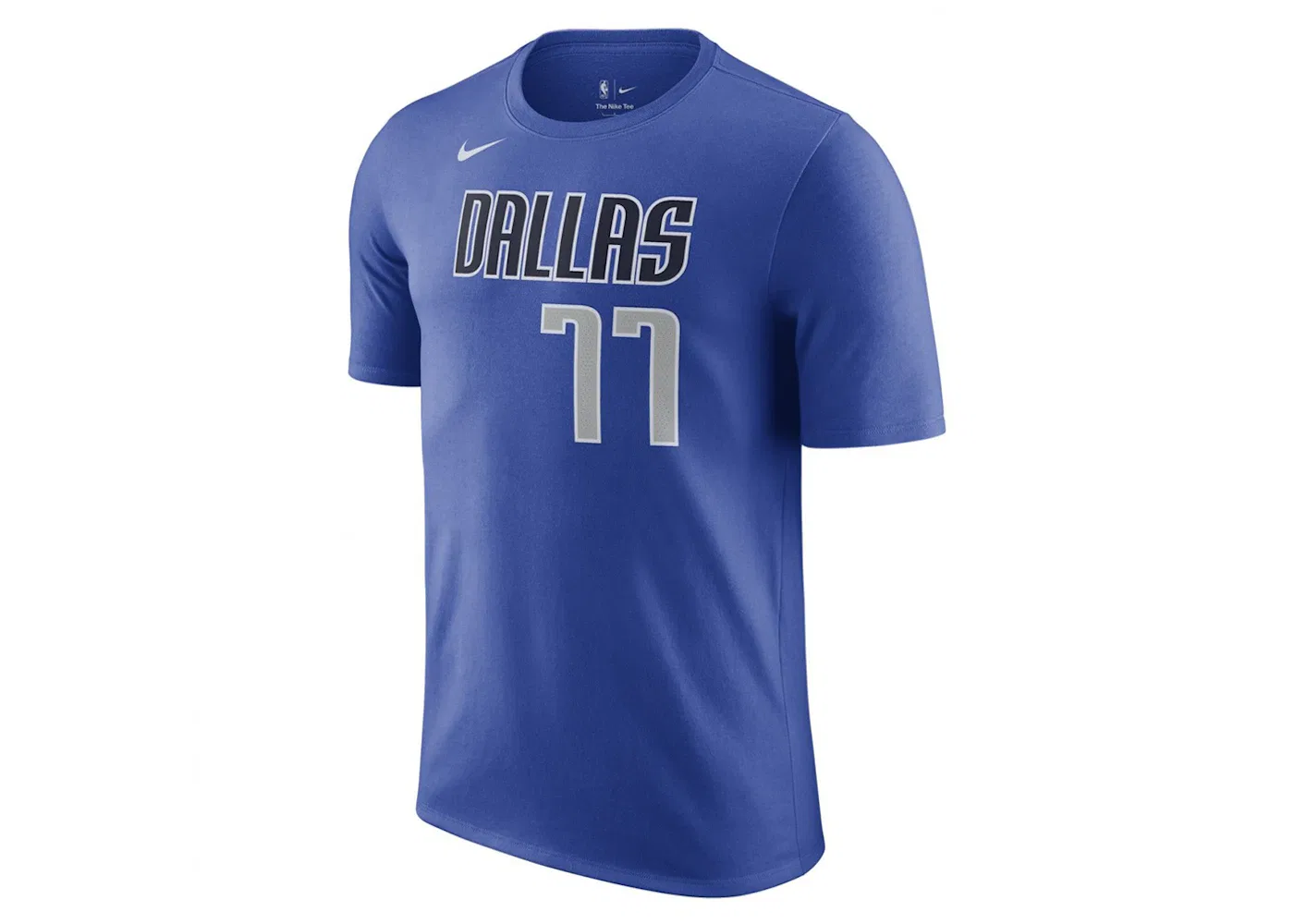 Детская футболка с принтом Nike NBA Dallas Mavericks Luka Doncic N&N Icon T-shirt, Blue/White/Grey