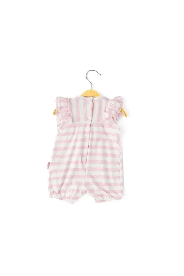 Детский комбинезон для девочек с воланами Babydola, Pink — фото 3