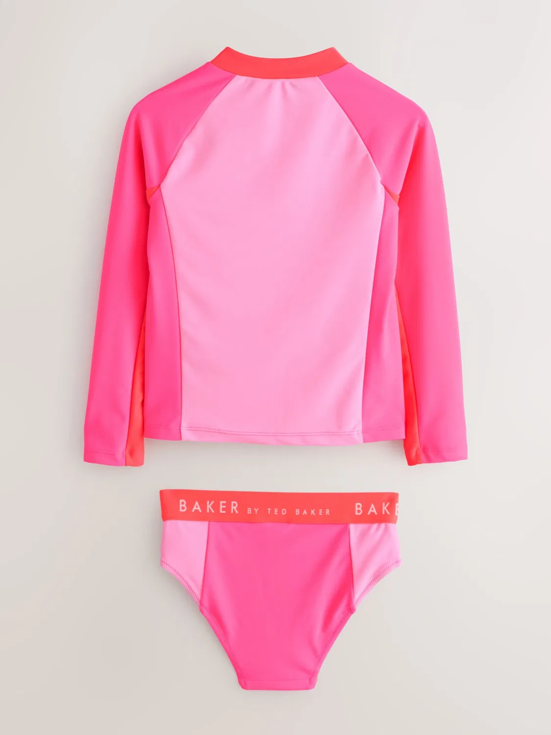 Бикини-футболка Baker by Ted Baker в розовом, розовом и малиновом цветах — фото 2