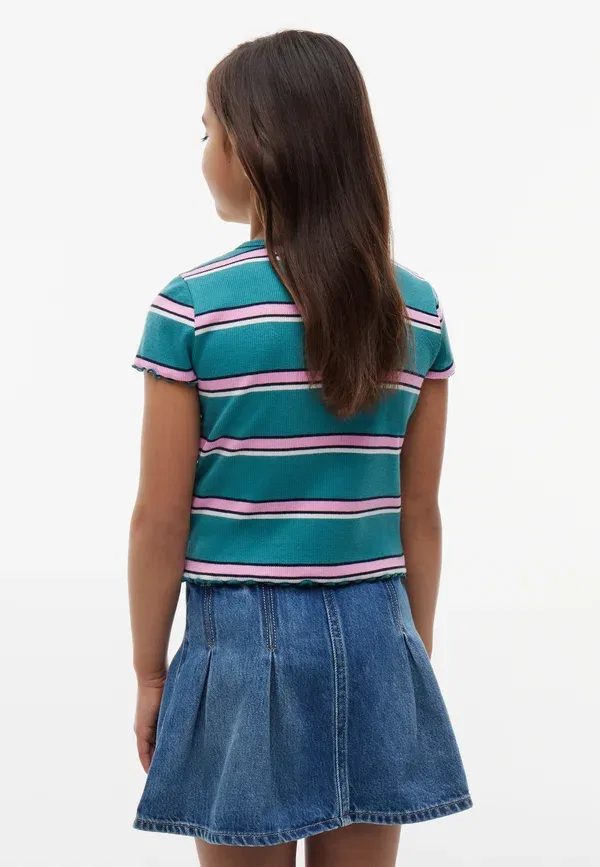 Футболка с полосками Essential Tommy Hilfiger, Platinum Teal, бирюзовый — фото 3