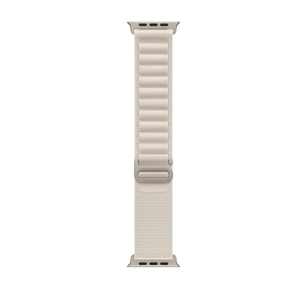 Ремешок Apple Alpine Loop Starlight, 49 мм, Large, Natural Titanium Finish