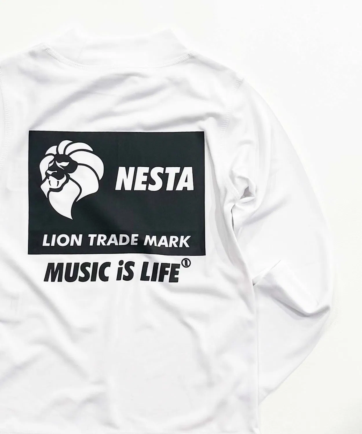 Детский лонгслив-рашгард с принтом NESTA BRAND, White