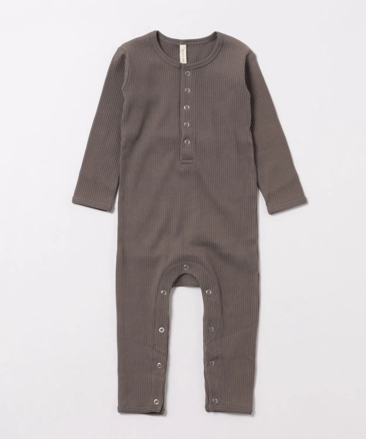 Детский комбинезон с длинным рукавомQuincy Mae, Charcoal