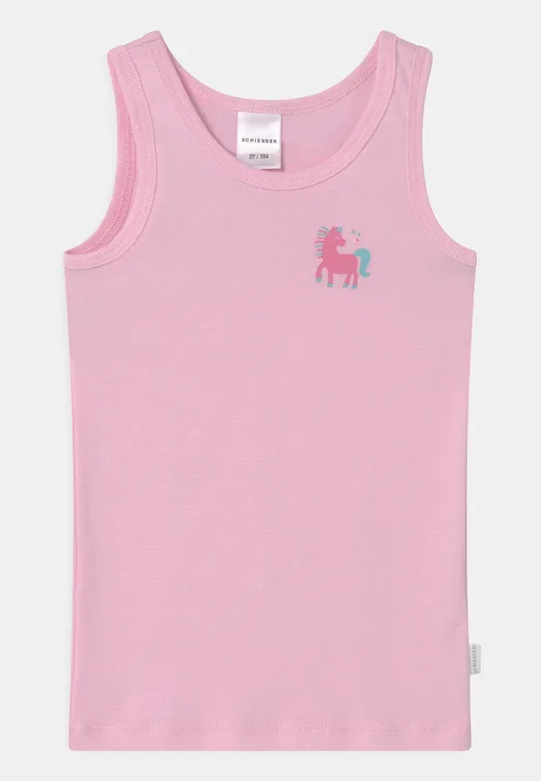 Комплект маек хлопковый 2Pack - undershirt Schiesser, Light Pink, светло-розовый — фото 3