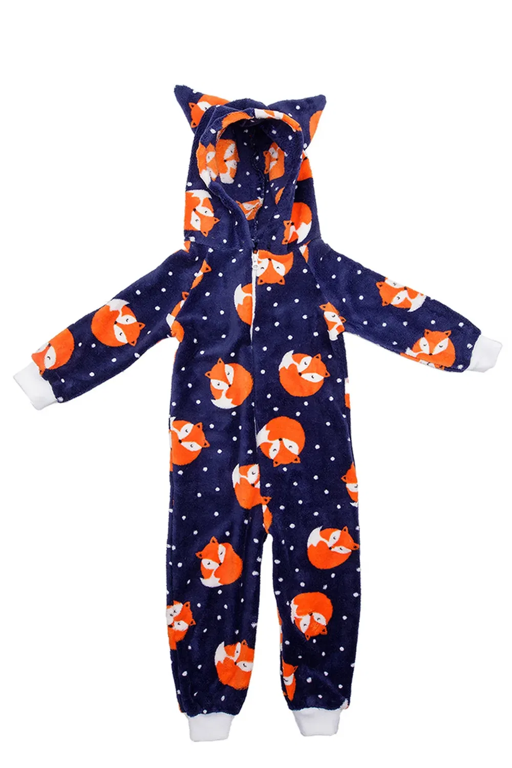 Детский слип из флиса Sleepy fox Fox In A Box, Navy — фото 4