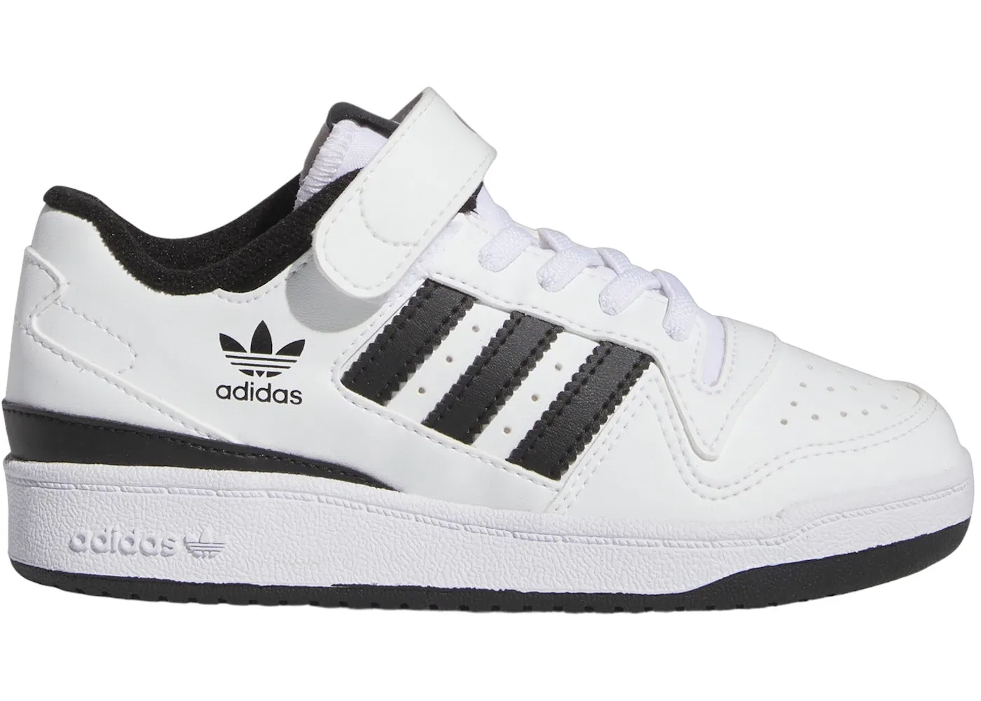 Детские кроссовки с модельным названием Adidas Forum Low Adidas, Cloud White Core Black