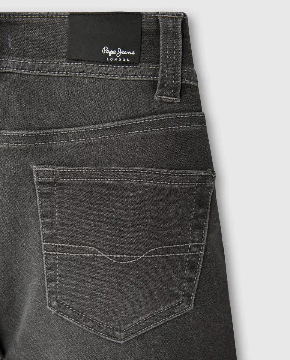 Детские шорты для мальчиков джинсовые Gymdigo Pepe Jeans, Gris Oscuro — фото 4