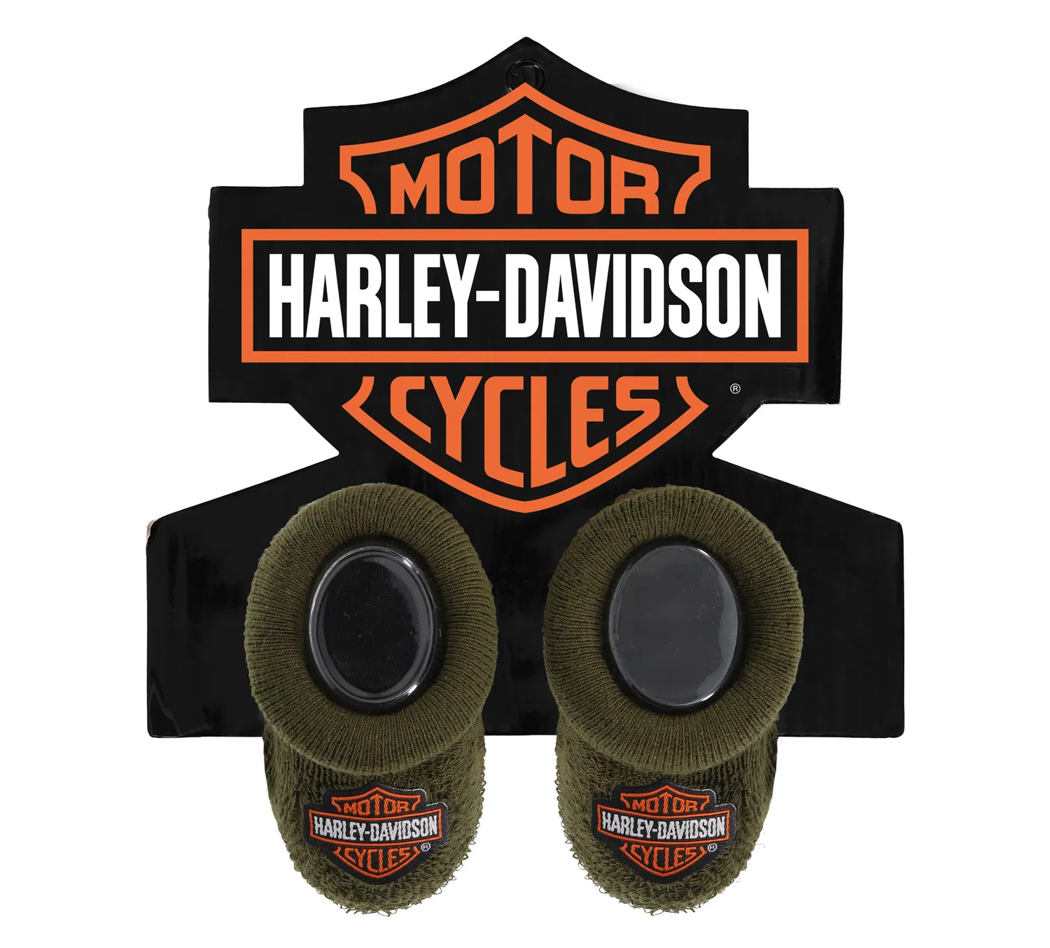 Детские пинетки-носки с принтом Infant Boys Bootie Socks Harley Davidson, Grape Leaf