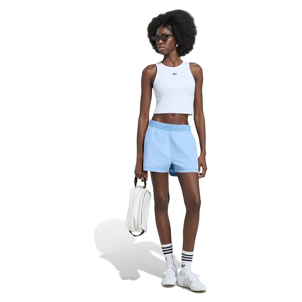 Шорты джинсовые Regular Adidas Originals, синий — фото 4