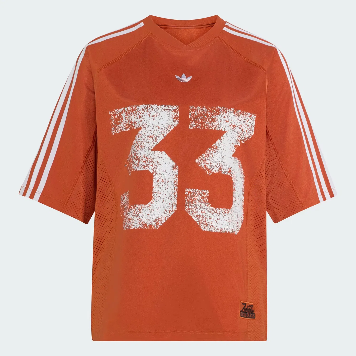 Женский топ оверсайз Jersey Top Adidas Originals, алый — фото 4