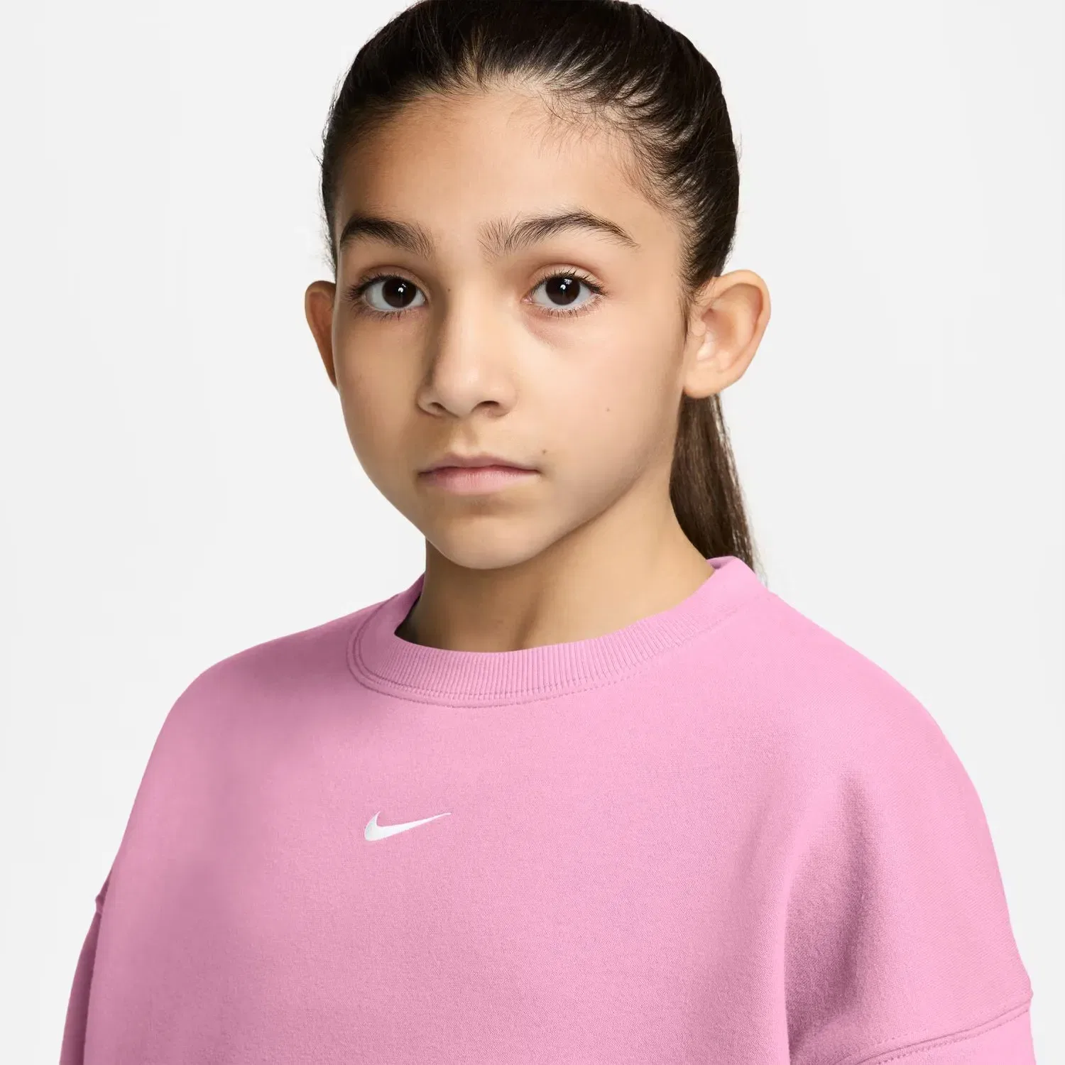 Детская худи для девочек Nike Sportswear Studio Fleece Nike, Красный — фото 3