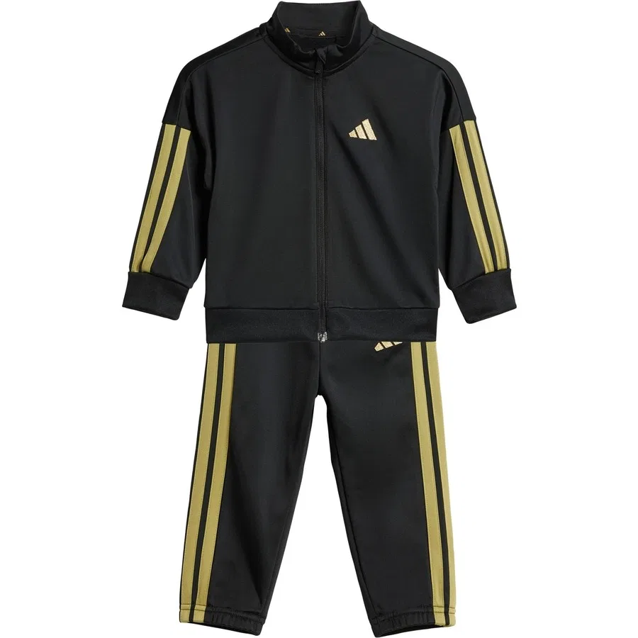 Спортивный комплект с длинным рукавом и принтом adidas 3S TR TS 205, Черный — фото 3