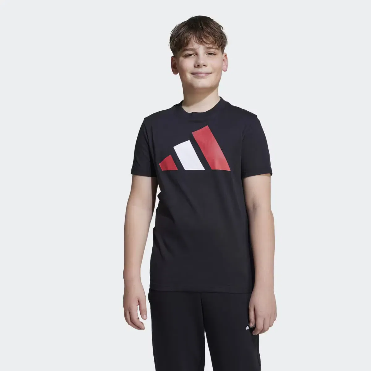 Детская футболка хлопковая Essentials adidas, Negro — фото 3