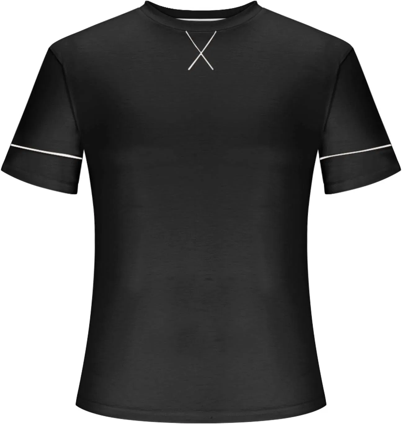 Мужская футболка с коротким рукавом для бега и фитнеса, Black — фото 3