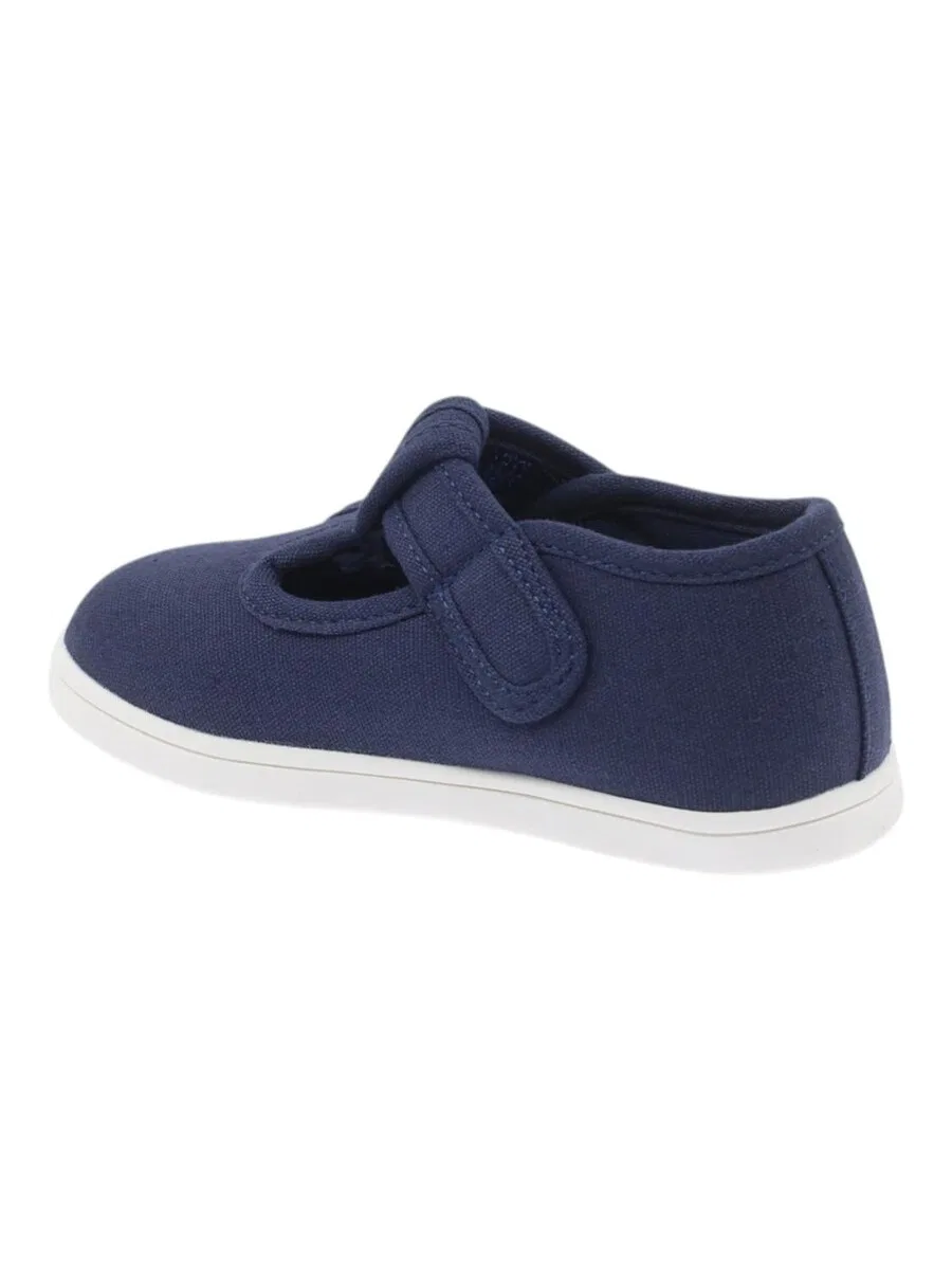 Кроссовки Beppi First-Step 'Canvas Shoe' темно-синего цвета — фото 3