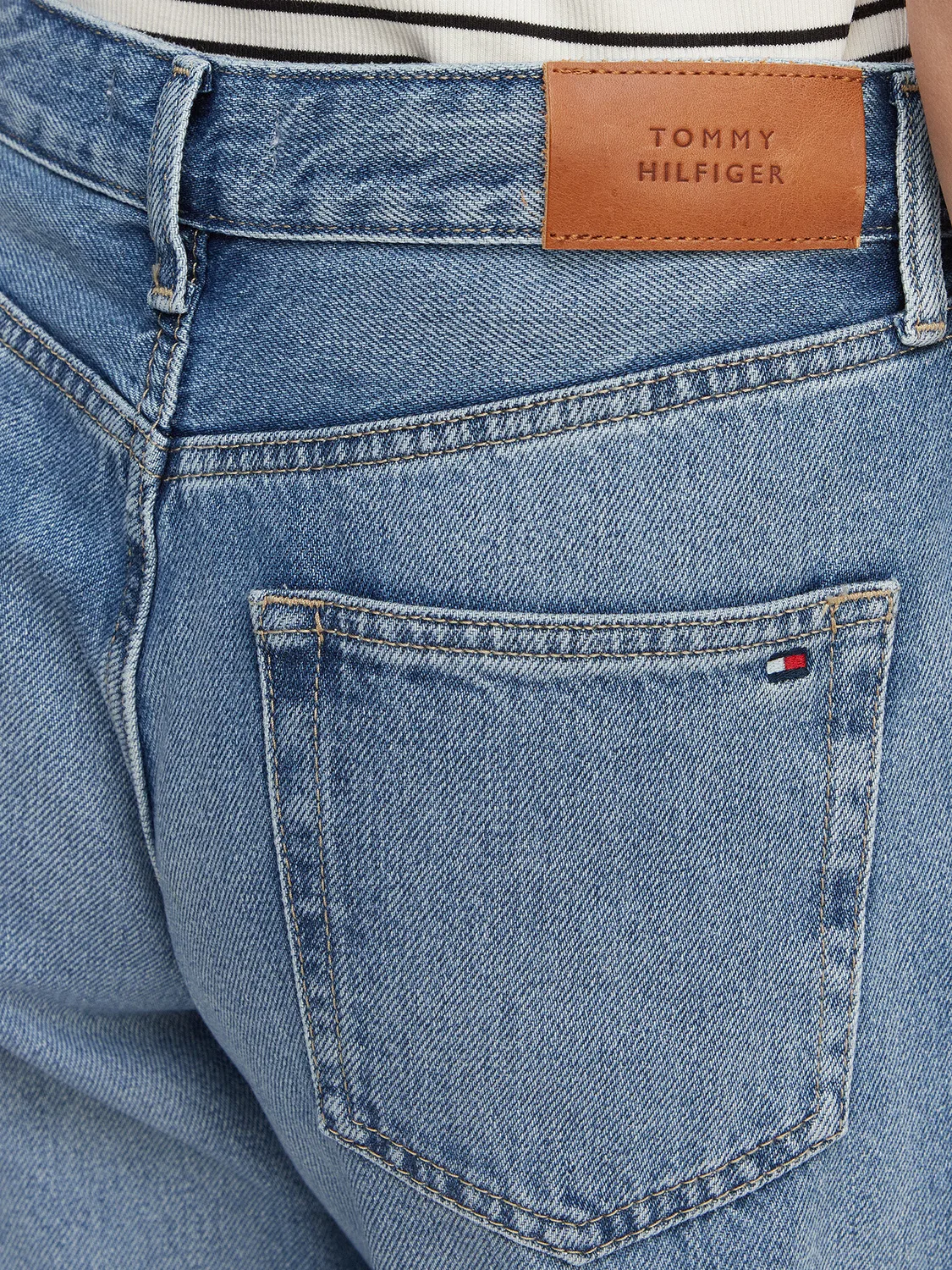 Женские джинсы свободного кроя Tommy Hilfiger, синий — фото 4