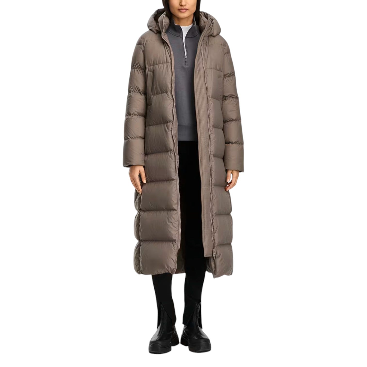 (WMNS) Пуховик Canada Goose Mystique, тональная этикетка, цвет «серо-коричневый» — фото 2