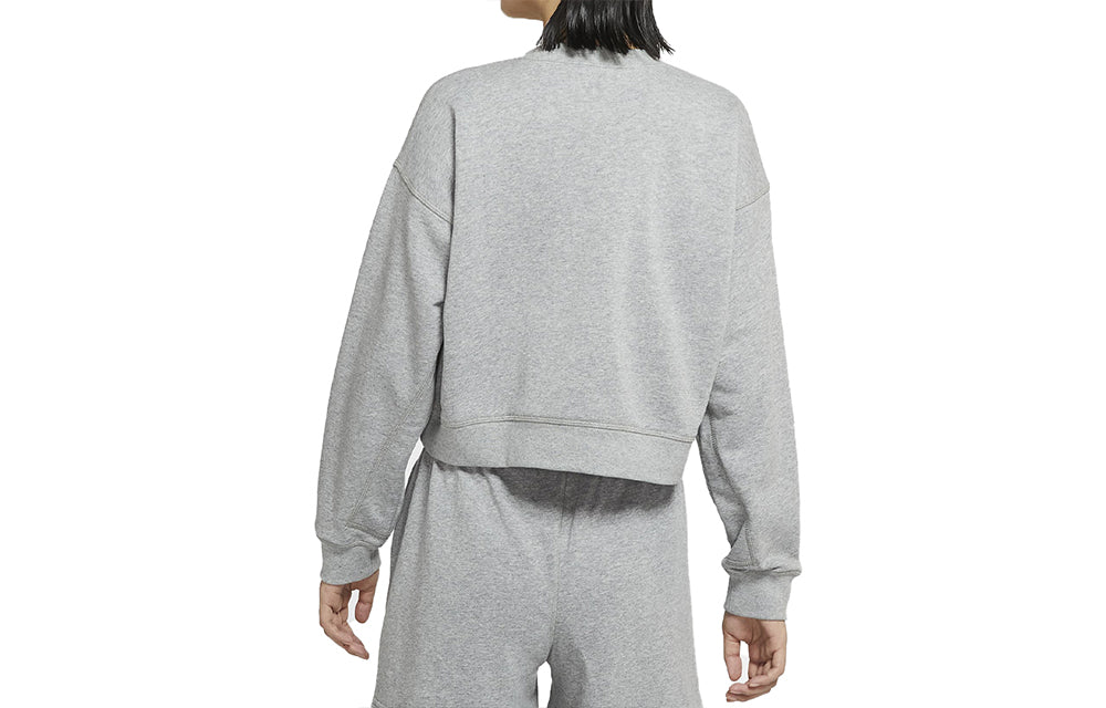 Толстовка (WMNS) AS W Nike Sportswear Crew FT M2Z DK GREY HEATHER — фото 2