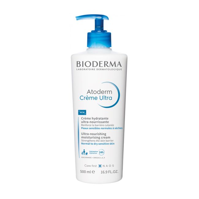 

Ультрапитательный увлажняющий крем для лица и тела Atoderm Bioderma, 500 мл