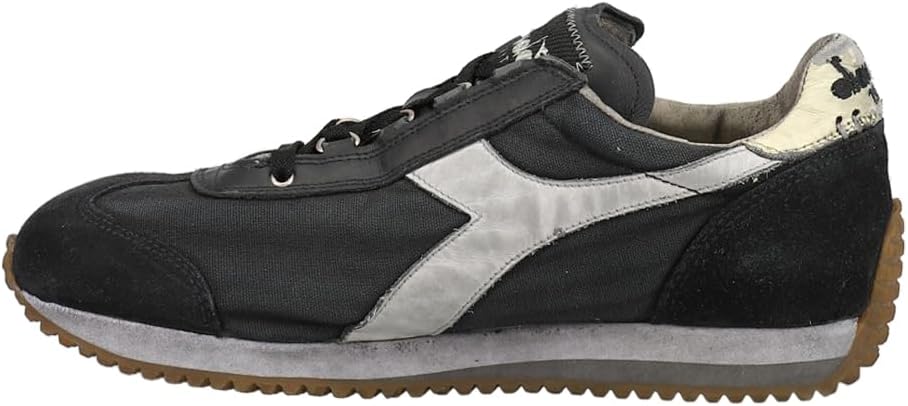 Мужские кроссовки Diadora Equip H Dirty Stone Wash Evo с шнуровкой, повседневные - черные — фото 3