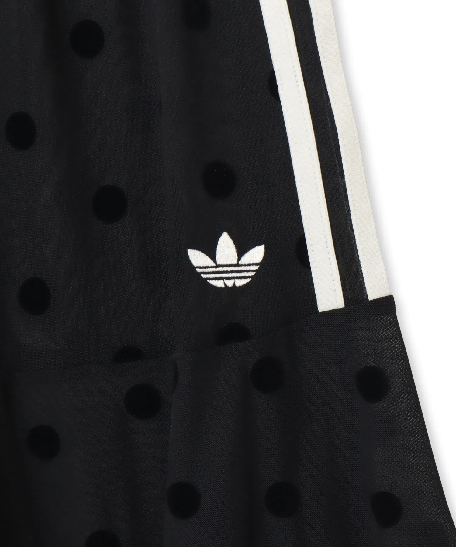 Женская юбка в горошек adidas SHEER чёрная — фото 3