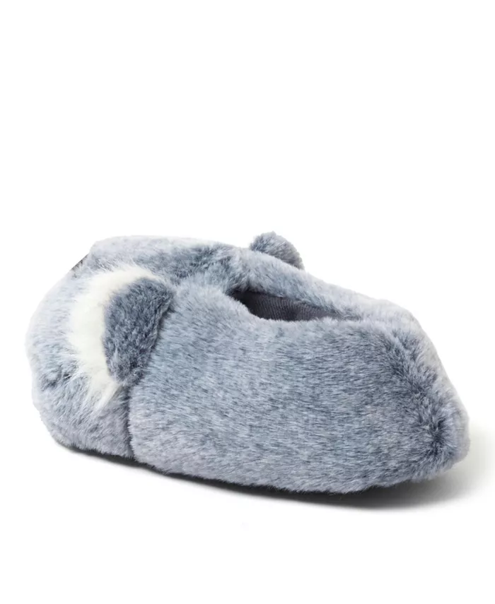 Уютные тапочки Cozyfoams для женщин с закрытой пяткой и мягкими зверушками Dearfoams, серый — фото 3