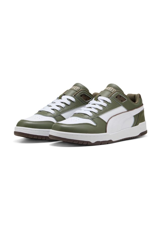 

Кожаные кроссовки Puma, цвет loden green-puma