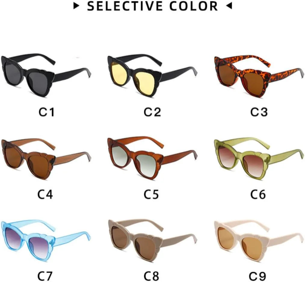 

Солнцезащитные очки с защитой UV400 | «Кошачий глаз», градиентный панк | для женщин и мужчин, для занятий спортом на открытом воздухе и вождения DSVIGF, C5-beige