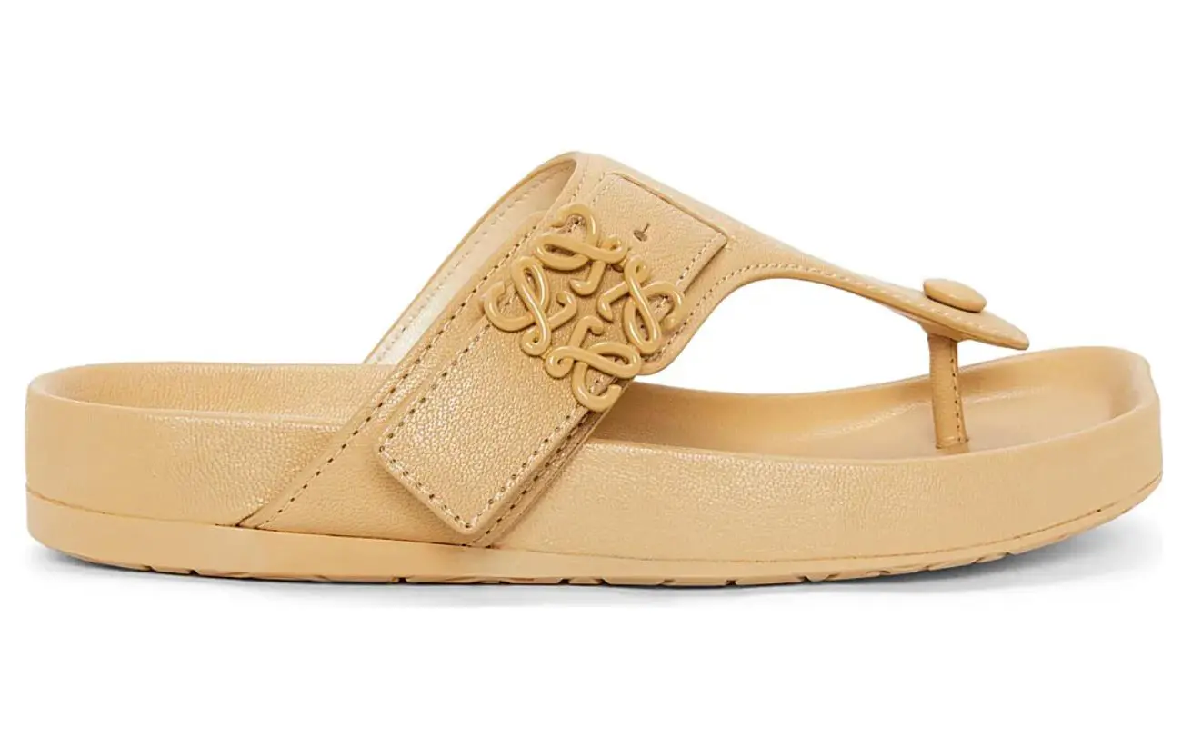 Сандалии Ease Toe Post Sandals Concealer из козьей кожи для женщин LOEWE, original shoe box included — фото 3