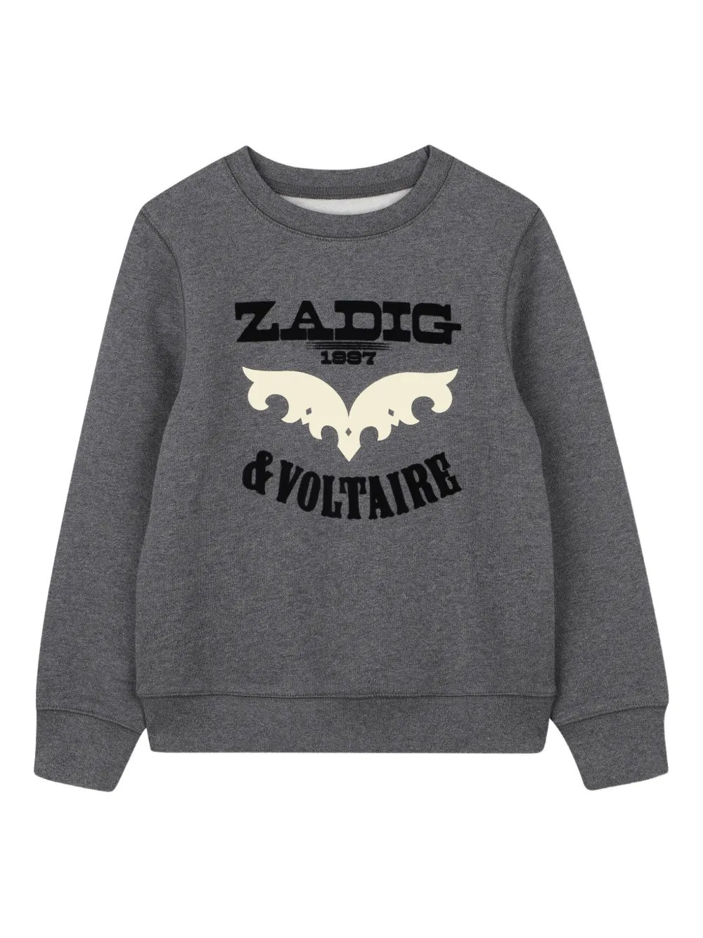 

Толстовка с логотипом Zadig & Voltaire Kids, серый