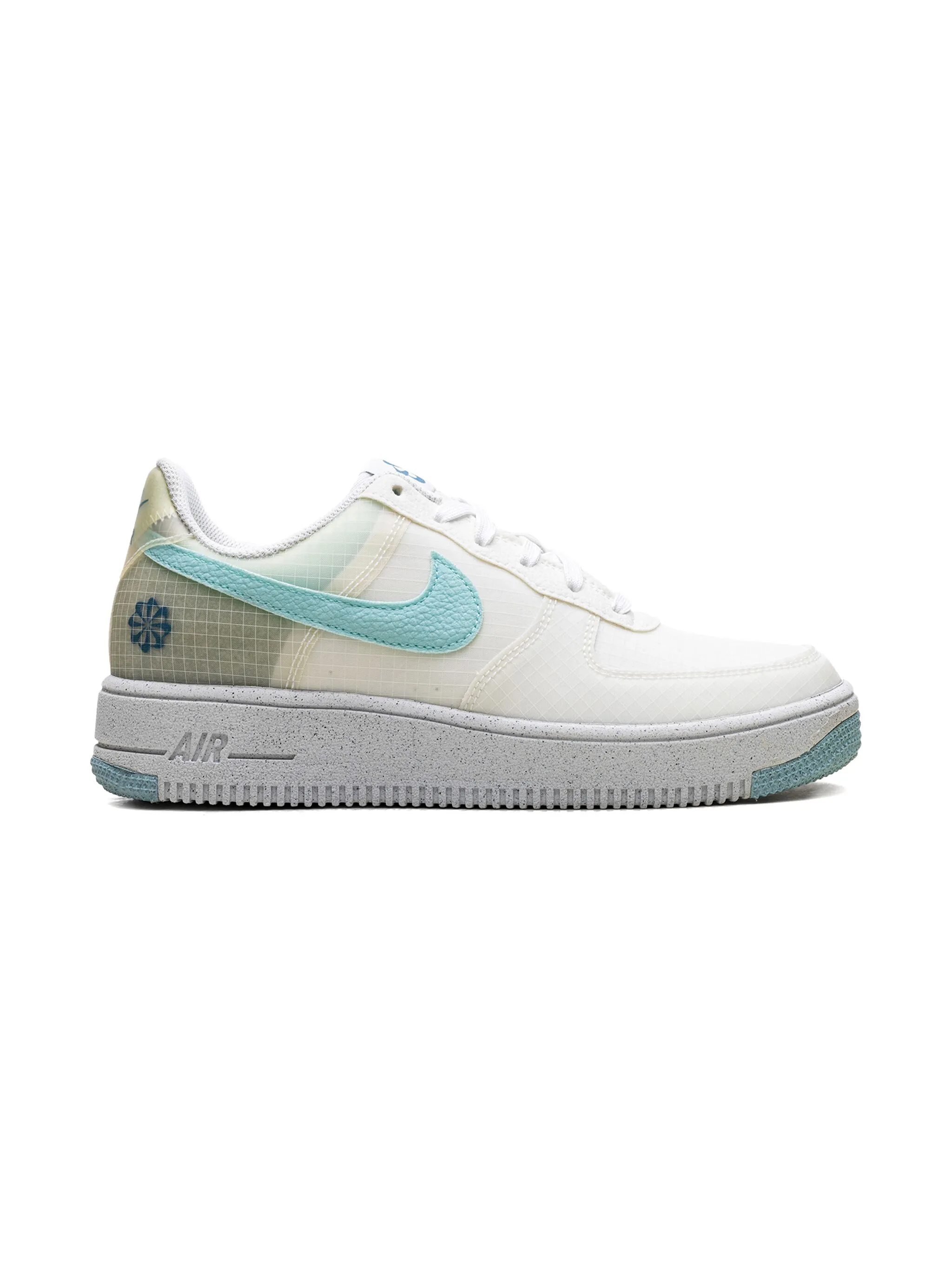 Кроссовки Air Force 1 Low Crater White/Rift Blue/Volt/Copa Nike Kids, белый — фото 2