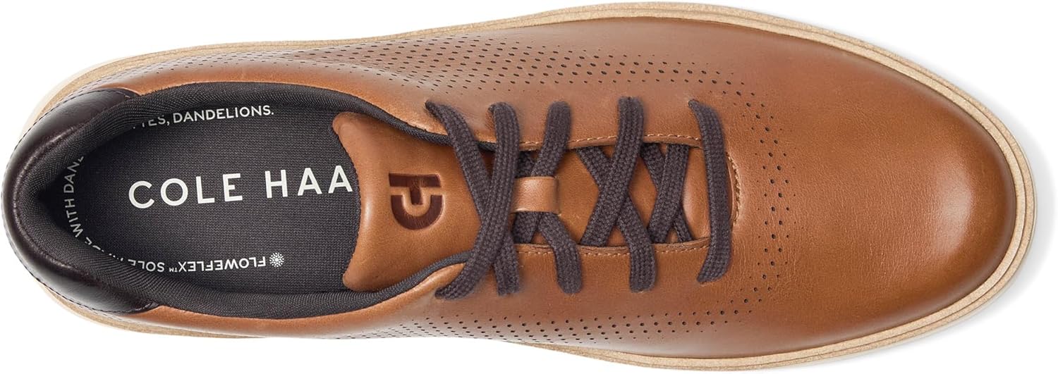 Мужские кроссовки Cole Haan Grandpro Featherarc с лазерной перфорацией, бежевый/слоновая кость/белый — фото 2