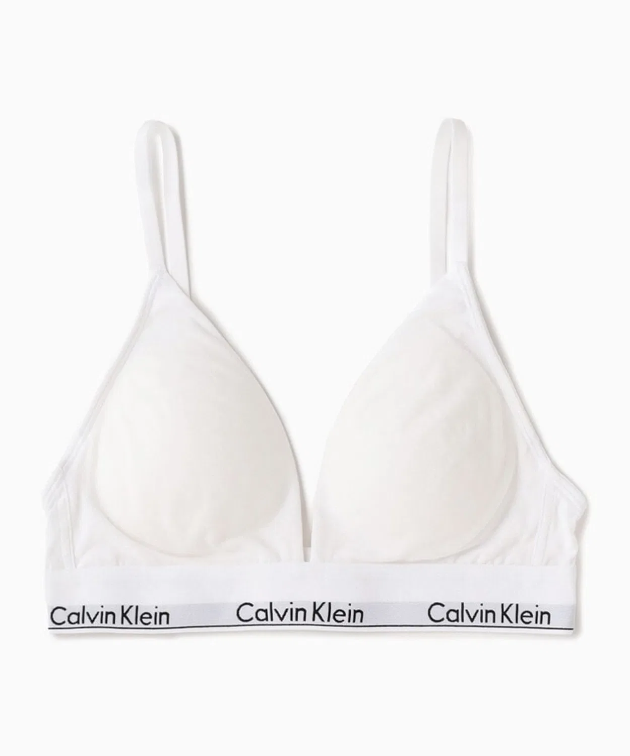 Бра-топ треугольник Calvin Klein белый — фото 2