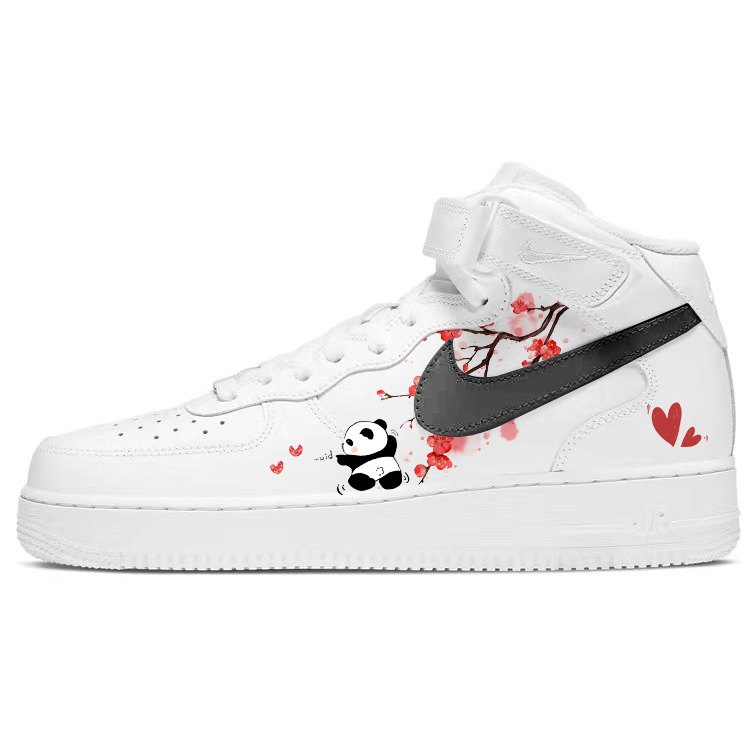 

Nike Кроссовки Air Force 1 для скейтбординга, легкие, противоскользящие и износостойкие, мужские, белые, красные