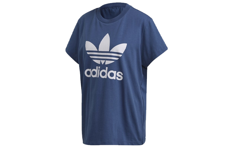 Футболка женская темно-синяя Adidas Originals — фото 2