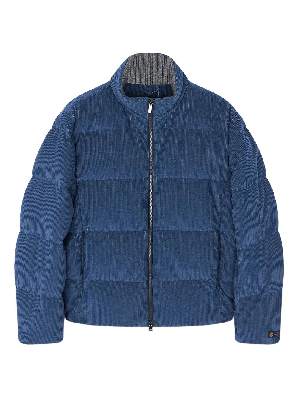 

Стеганая пуховая куртка из вельвета Paul & Shark, синий