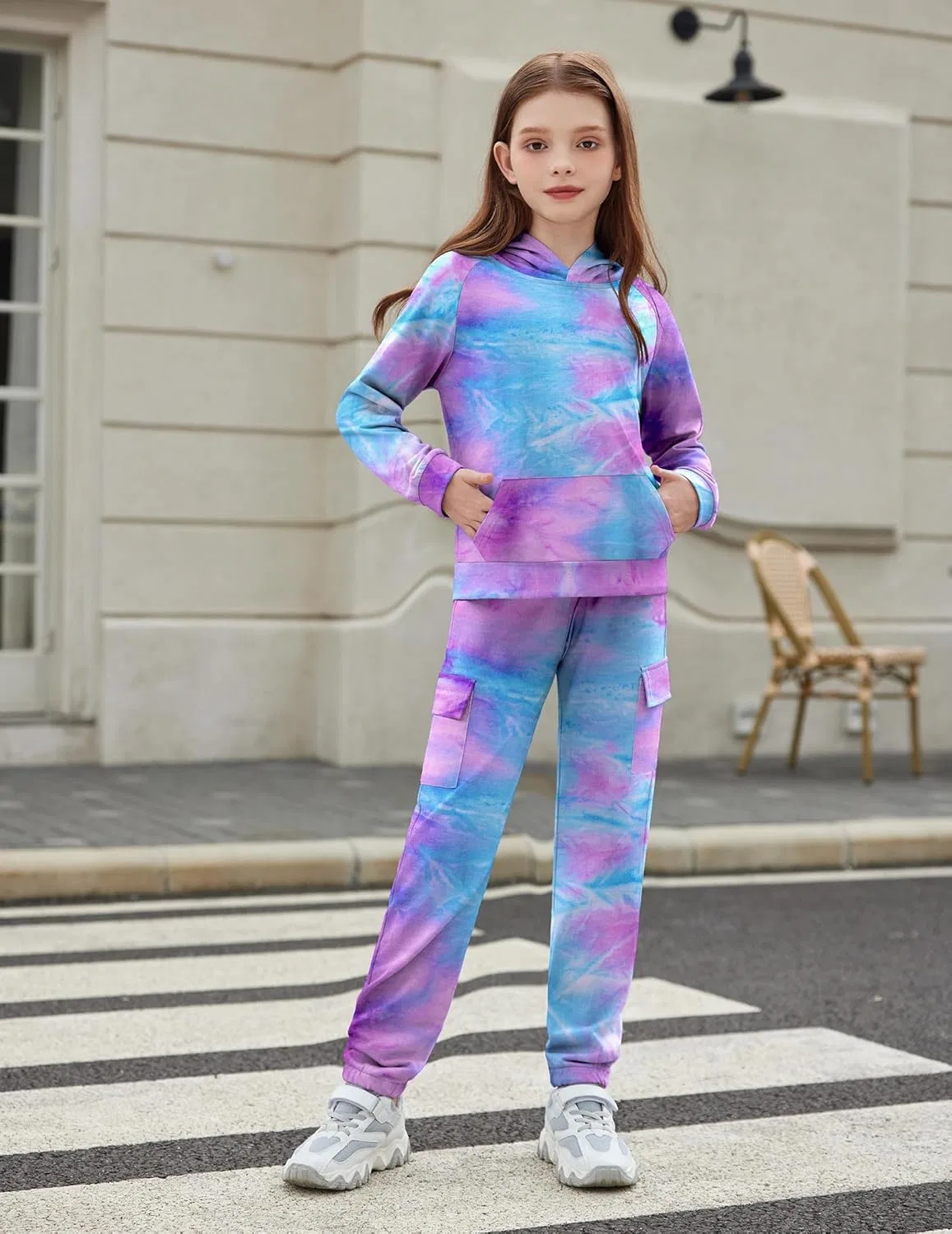 Детский спортивный костюм тай-дай Arshiner, 2 предмета, B-tie Dye — фото 2