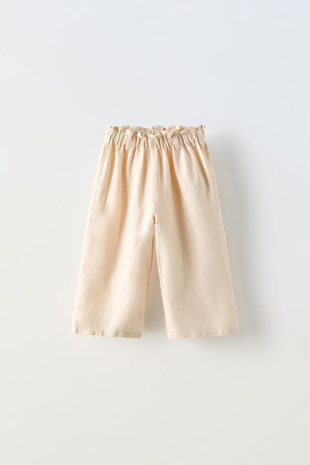 

Брюки из льняной смеси ZARA, экрю