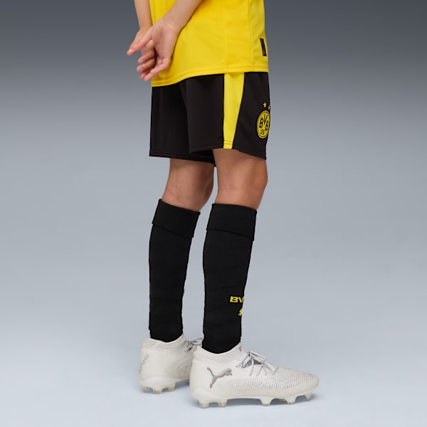 Футбольные шорты для больших детей Bvb Puma, черный — фото 4