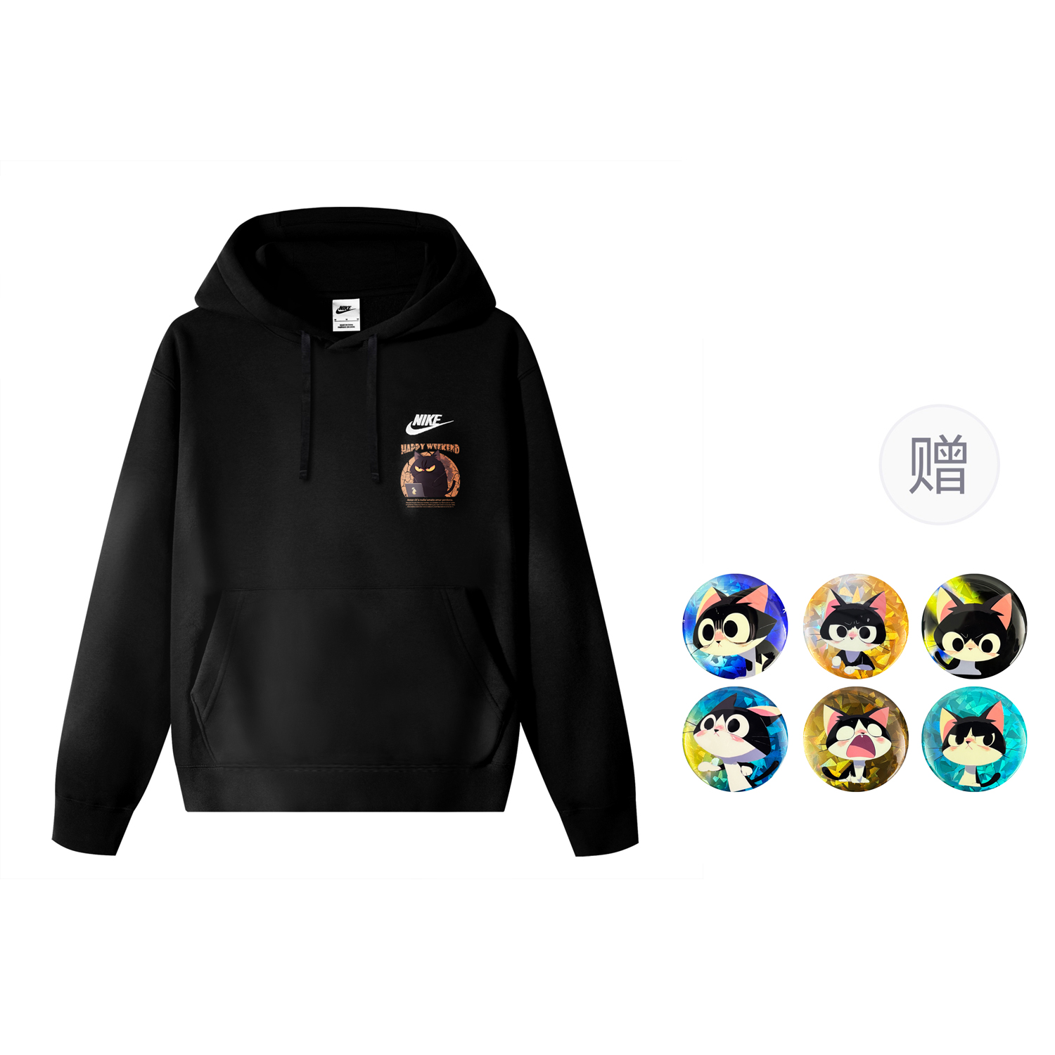 

Nike Спортивная одежда ClubDri Fit Fleece толстовка Unisex Black, с подарочным значком, Черный, Nike Спортивная одежда ClubDri Fit Fleece толстовка Unisex Black, с подарочным значком