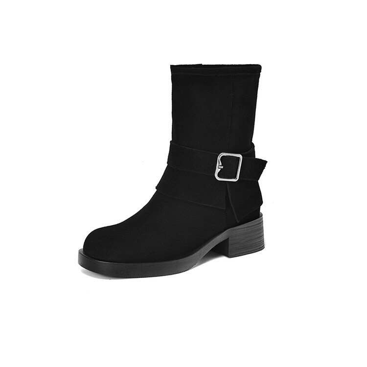 

Ботильоны женские Su Yanjiao, цвет Black Fleece-lined