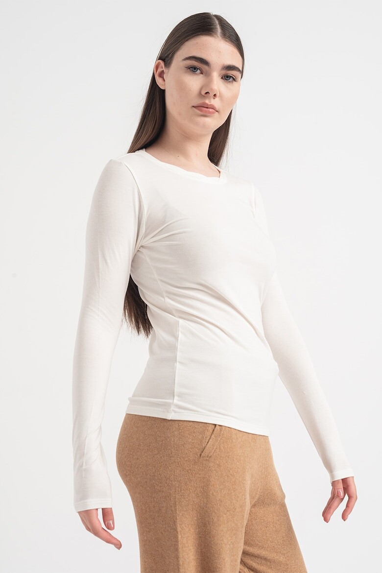 

Блузка с овальным вырезом Gap, белый