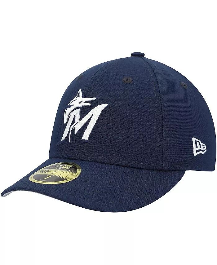 

Мужская темно-синяя приталенная шляпа Miami Marlins Oceanside Low Profile 59FIFTY New Era