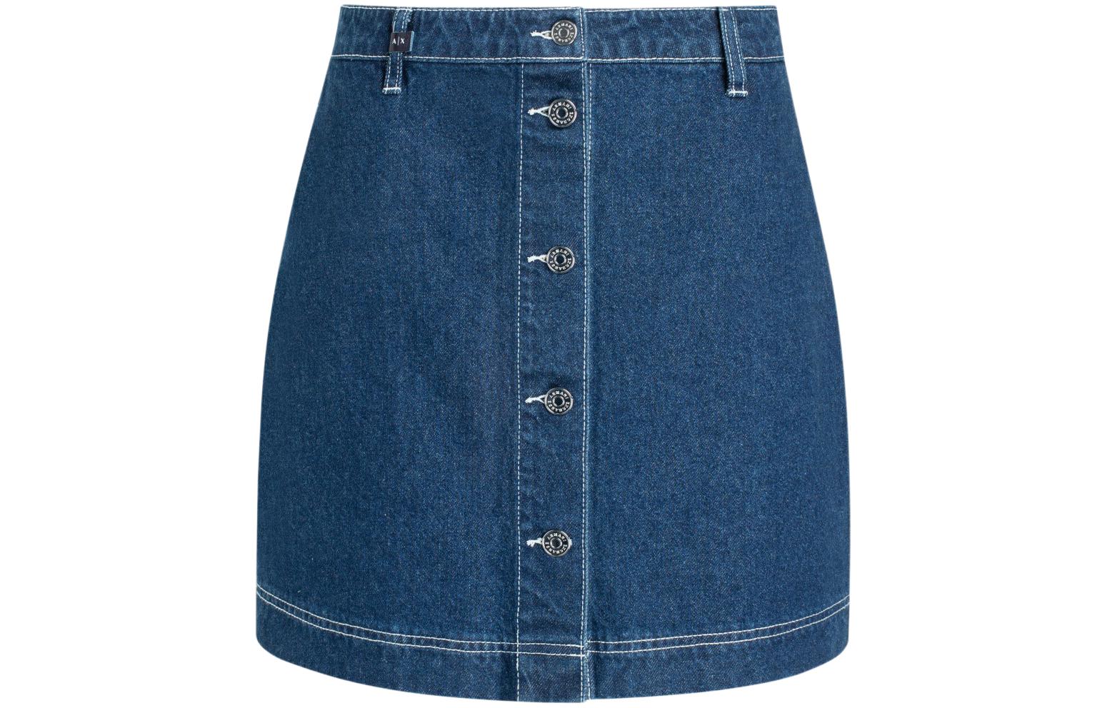 

ARMANI EXCHANGE Женская джинсовая короткая юбка blue