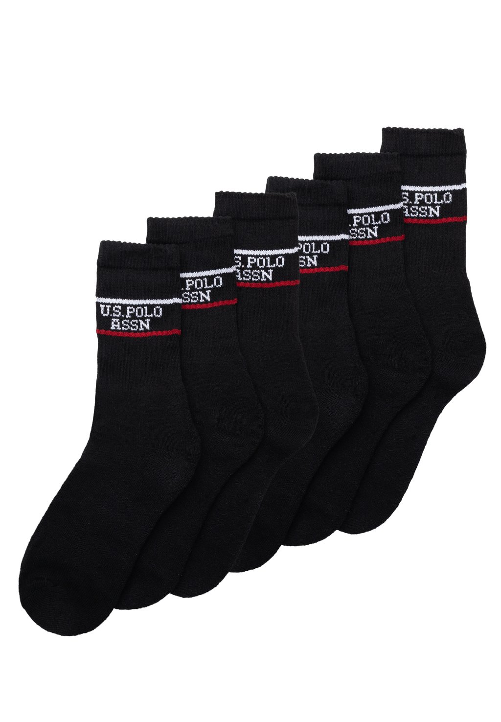 

Носки 6 PACK CREW U.S. Polo Assn., черный