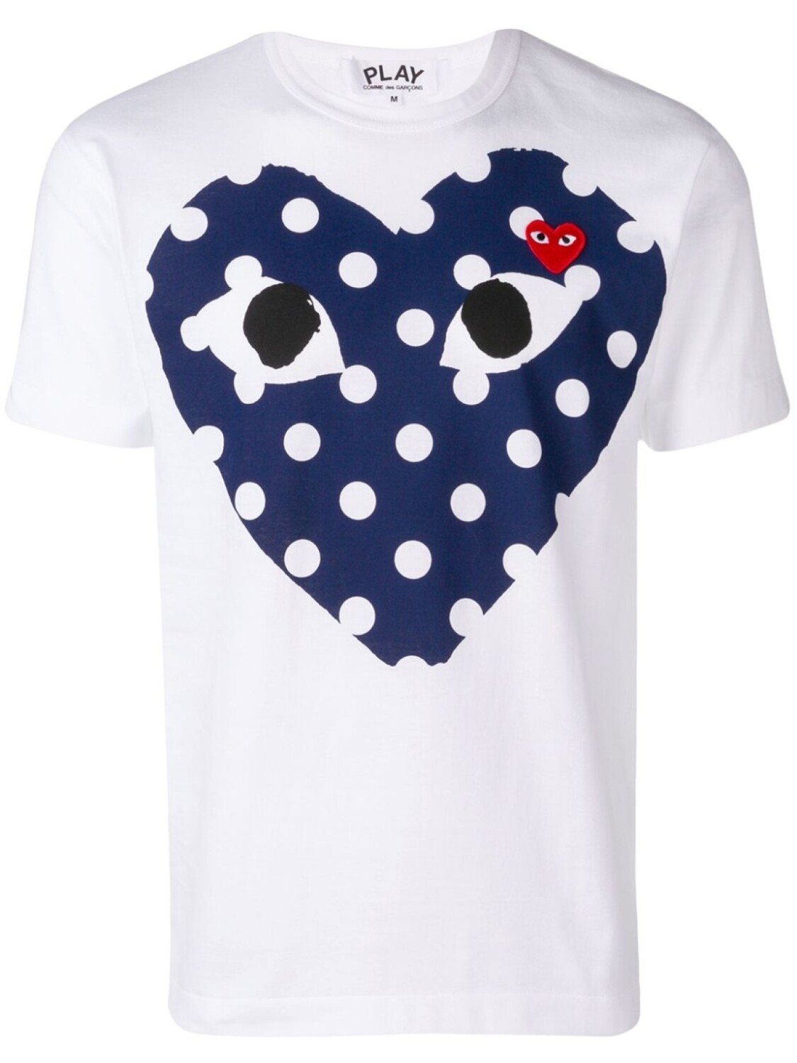 

Футболка с сердцем Comme Des Garçons Play, белый